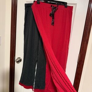 Sleep Sense Pajama Pants Bundle of 2 Size 1X 100% Cotton NWT